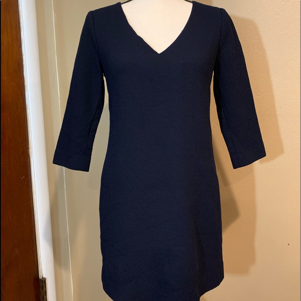 NWOT Navy Wool Dress